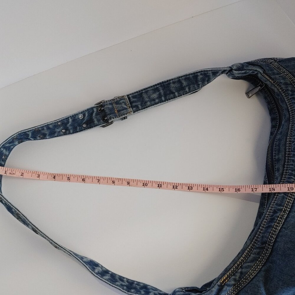Denim Purse Hobo Crossbody - Picture 8 of 14